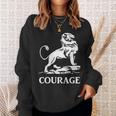 勇気を持って 長袖tシャツ スウェットシャツ 彼女への贈り物