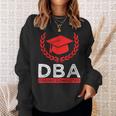 博士 Dba 学生 経営学博士 スウェットシャツ 彼女への贈り物