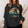 古典的なレトロなヴィンテージスタイルのアイスホッケーのtシャツストリートホッケー スウェットシャツ 彼女への贈り物