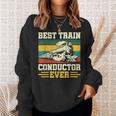 史上最高の電車の車掌 Conductor Railroad スウェットシャツ 彼女への贈り物
