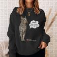 家にいてほしいねこ、うずら 猫 かわいい Cat スウェットシャツ 彼女への贈り物