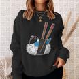 寿司ロール オウム I Kawaii Food I Blue-Masked Lovebird 長袖tシャツ スウェットシャツ 彼女への贈り物