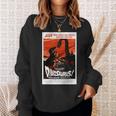恐竜レトロヴィンテージ映画ポスタープリント 長袖tシャツ スウェットシャツ 彼女への贈り物
