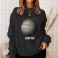 惑星ジュピター -太陽系の惑星 スウェットシャツ 彼女への贈り物