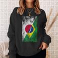 日本とブラジルの国旗 日本ブラジル人 スウェットシャツ 彼女への贈り物