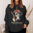 民間伝承・銃器 カラベラ・カトリーナ ディア・デ・ロス・ムエルトス スウェットシャツ 彼女への贈り物