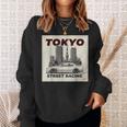 自動車愛好家のための東京ストリートレーシングカーデザイン スウェットシャツ 彼女への贈り物