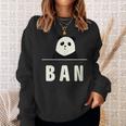 面白い 「Ban」おもしろギャグ-ジョーク 漢字 ばん 文字入り スウェットシャツ 彼女への贈り物