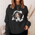 面白いtシャツ ビーグル 犬 イヌ わんこ メンズ 犬好き グッズ かわいい おもしろ 面白い 服 ネタ スウェットシャツ 彼女への贈り物