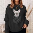 面白いtシャツ フレンチブルドッグ イヌ ポケット わんこ メンズ グッズ おもしろ 面白い 服 ネタ スウェットシャツ 彼女への贈り物