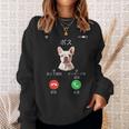 面白いtシャツ フレンチブルドッグ 着信 犬 イヌ メンズ グッズ かわいい おもしろ 面白い 服 ネタ スウェットシャツ 彼女への贈り物