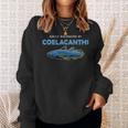 面白いシーラカンスス 魚愛好家 古典学者 長袖tシャツ スウェットシャツ 彼女への贈り物