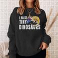 面白い青い舌のキンク I Pull Little Dinosaurs スウェットシャツ 彼女への贈り物