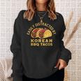 韓国bbqタコスレトロタコス愛好家に簡単に気を取られます スウェットシャツ 彼女への贈り物