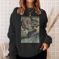 龍と波 歌川国吉 日本の浮世絵 クール スウェットシャツ 彼女への贈り物