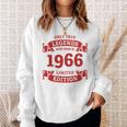 60歳の誕生日 還暦 真のレジェンドは1966年生まれ 長袖tシャツ スウェットシャツ 彼女への贈り物