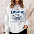 Always Exploring Campfire Ocean Outdoor ビーチライフグラフィック スウェットシャツ 彼女への贈り物