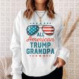 All American Trump Grandpa 4Th Of July Usa Sunglasses Performance Sweatshirt Gifts for Her