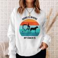 Coachman 馬車 馬車 職業格言 スウェットシャツ 彼女への贈り物