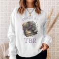 Death By TBR So Many Books Bookish Bookworm Sweatshirt Gifts for Her