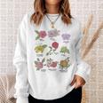 Disney Princesses Types Of Flowers Textbook Poster Sweatshirt Gifts for Her