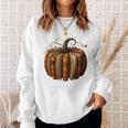 Fall Book Pumpkin Halloween Retro Fall Librarians Bookworm Sweatshirt Gifts for Her