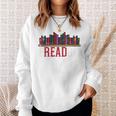 Freadom Shelf Read Reading Book Librarian Men Women Kids Performance Sweatshirt Gifts for Her