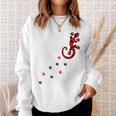 Gecko Footprint ハイビスカスフラワー ハワイサーフスタイルtシャツ スウェットシャツ 彼女への贈り物