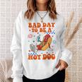 Its A Bad Day To Be A Hot Dog Hot Dog 4Th Of July Bbq Sweatshirt Gifts for Her