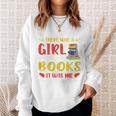 Library Book Lover Once Upon a Time a Girl Loved Books Sweatshirt Gifts for Her