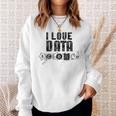 I Love Datacience Analytics アナリストサイエンティスト スウェットシャツ 彼女への贈り物