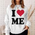 I Love Me 長袖tシャツ スウェットシャツ 彼女への贈り物
