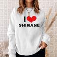 I Lovehimane 愛 ハート 島根 島根県 日本 お土産 かわいい おしゃれ スウェットシャツ 彼女への贈り物