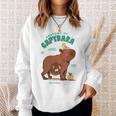 Natural Science Textbook Anatomy Water Pig Sweatshirt Gifts for Her