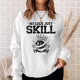No Luck Justkill ビリヤードキュー プールスヌーカー スウェットシャツ 彼女への贈り物