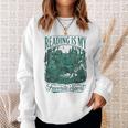 Reading Is My Favorite Sport Book Lover Bookworm Sweatshirt Gifts for Her