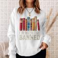 Support Banned Books Freedom I'm With The Banned Sweatshirt Gifts for Her