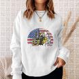 Warehouse アメリカ国旗 フォークリフトオペレーターフォークリフト認定 スウェットシャツ 彼女への贈り物