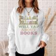 Will Yap About Books Reader Book Nerd Book Reading Lover Premium Tri-Blend Sweatshirt Gifts for Her