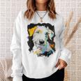 アイリッシュウルフハウンド 犬 モチーフ ペット 青い目 アイリッシュウルフハウンド スウェットシャツ 彼女への贈り物
