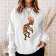 ココペリネイティブアメリカンtシャツ スモールプリント スウェットシャツ 彼女への贈り物