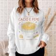 スパゲッティ カシオ エ ペペ 伝統的なイタリア料理 レシピ ティー スウェットシャツ 彼女への贈り物