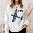 バトルオブブリテン イギリス空軍航空機 スピットファイア The Few War 飛行機 スウェットシャツ 彼女への贈り物