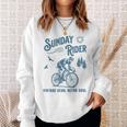レトロ サイクリング サイクリスト 自転車 バイク サンデー ライド クラブ レース スウェットシャツ 彼女への贈り物
