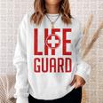 救命救急救命士のライフセーバー Lifeguard スウェットシャツ 彼女への贈り物