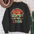1986年4月 レトロサンセットクラシック 40歳40歳の誕生日 スウェットシャツ 年配の女性への贈り物