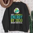 2030年までにグリーンニューディールの再生可能エネルギー 長袖tシャツ スウェットシャツ 年配の女性への贈り物