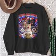 250 Years Cat American Flag 250Th Anniversary 4Th Of July Sweatshirt Gifts for Old Women
