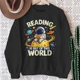 Astronaut Reading Book Lover Space For Men Women Kid Sweatshirt Gifts for Old Women
