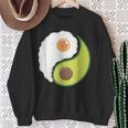 Avocado And Eggs Keto Diet Healthy Eating Yin Yang Yin Yang スウェットシャツ 年配の女性への贈り物